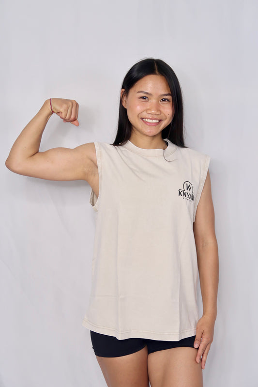 Sleeveless Vintage Acid Wash
