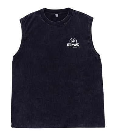 Sleeveless Vintage Acid Wash