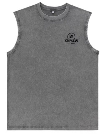 Sleeveless Vintage Acid Wash